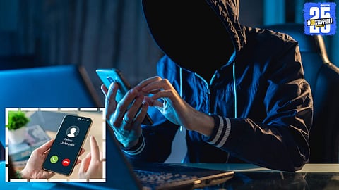 An illustration showing a smartphone receiving a silent incoming call, highlighting the rising risk of silent call scams and phone fraud.