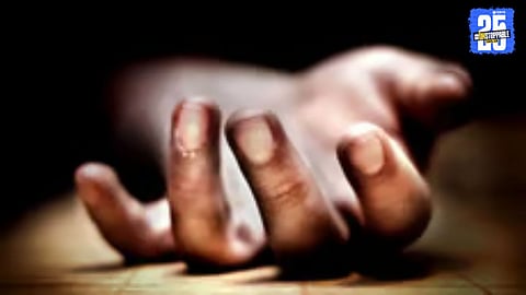 Police officials at the hospital during inquiry into the married woman’s death in Parner taluka.