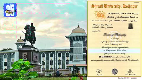 Shivaji University degree certificate correction process