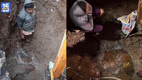 Major Leakage in Warje Water Pipeline