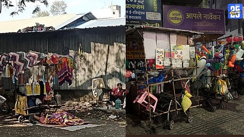 Unauthorized Vendors Occupy Major Footpaths in Pune