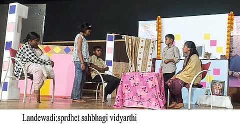 लांडेवाडीतील नाटिकेची जिल्हास्तरावर निवड