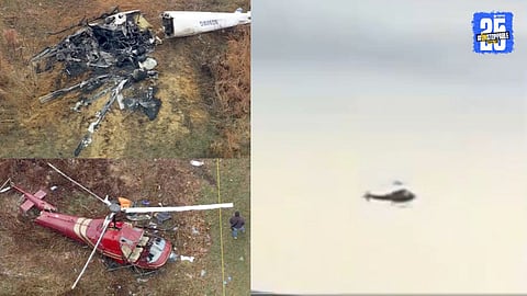 New Jersey Air Accident Two Helicopters Crash During Flight