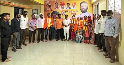 केळघर शिवसेना सत्कार