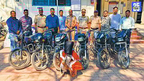 Police Bust Serial Vehicle Thief, Seize Six Bikes