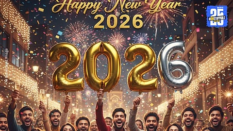 People around the world celebrating New Year as midnight strikes across different time zones, highlighting the global timeline of New Year celebrations.