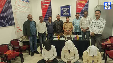 Police Seize Sharp Swords and Numberless Car