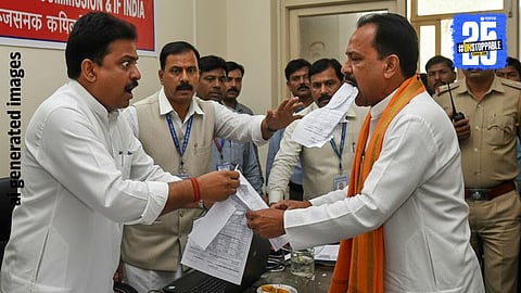 Pune Civic Poll Shock: Shiv Sena Candidates Clash Over AB Forms, One Swallows Rival’s Document