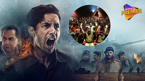 Lucknow Police officers watch ikkis movie along with school children after booking an entire cinema hall as a special New Year initiative