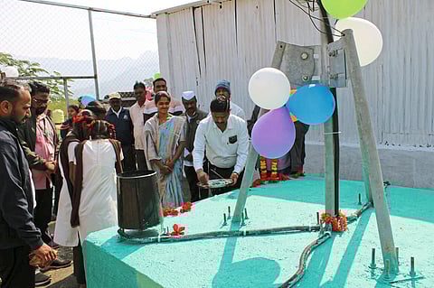 शितळेश्वर विद्यालयात हवामान निरीक्षण केंद्र