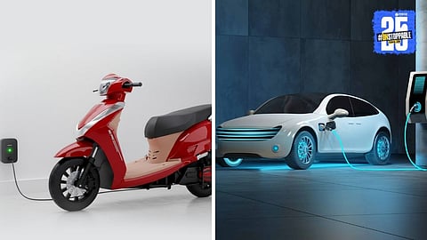 solid-state battery versus a traditional lithium-ion battery, highlighting the solid electrolyte for improved safety, faster charging, and higher energy density in electric vehicles.