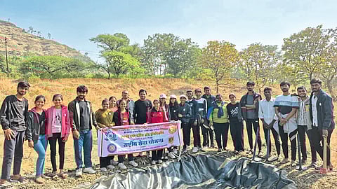 बस्ती सावरगाव येथे श्रमसंस्कार शिबिर