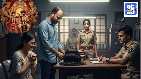 man hid baldness with wig