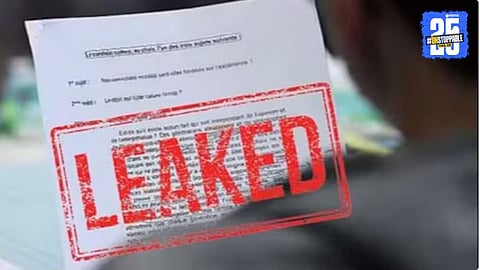 Class 10 pre-exam paper leak bealgaum