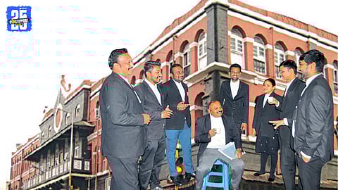 Lawyers discussing civic infrastructure gaps and public transport challenges in Kolhapur