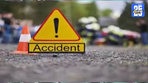 Tragic Mishap on Amravati Highway as Speeding Tipper Crushes Bike