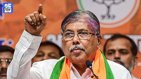 Higher and Technical Education Minister Chandrakant Patil speaking about Kolhapur’s development vision.