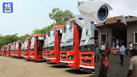 Jaysingpur central bus stand where new CCTV cameras will be installed for safety.