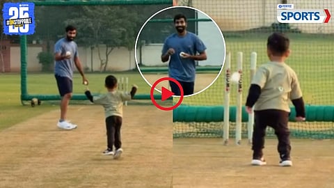 Jasprit Bumrah Training With Son