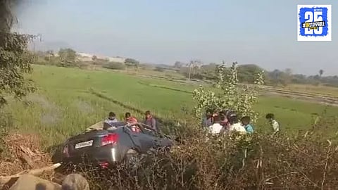 Telangana teacher car accident