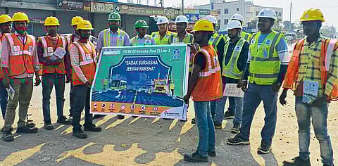 सुप्यात रस्ते सुरक्षाविषयक जागृती