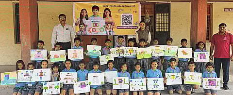 सकाळ एनआयई चित्रकला स्पर्धेत उस्फूर्त प्रतिसाद