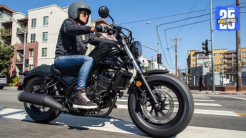 Honda Rebel 300 – Low-slung bobber-style cruiser with 286cc engine, perfect low seat height for Indian roads, set to launch in 2026!