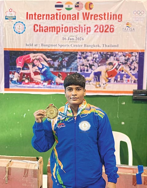आंतरराष्ट्रीय कुस्ती स्पर्धेत
पहिलवान प्रीतमला सुवर्ण