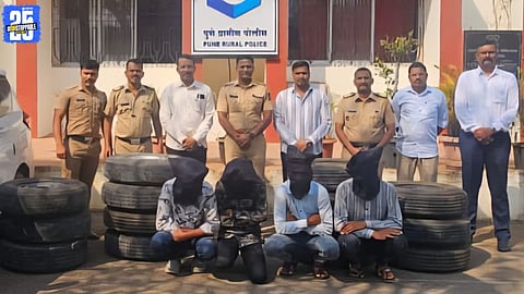 Four-Member Tyre Theft Gang Arrested in Shirur