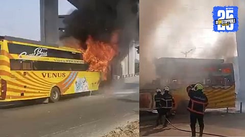 Bus Fire In Malad