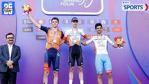 Fergus Browning Wins Yellow Jersey in Pune Grand Tour Prologue