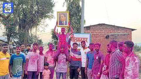 Raj Kambale from Aitwade Budruk celebrates his selection in the Indian Army after years of hard work.