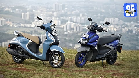 Yamaha recall RayZR Fascino 125cc hybrid scooters front brake caliper issue free replacement 2024 2025.