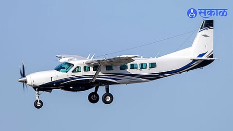 A small charter aircraft preparing