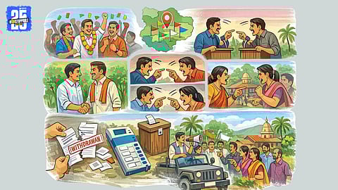 Political activity intensifies in Sawantwadi as ZP and Panchayat Samiti elections near.