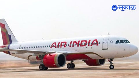Air India aircraft at Jaipur Airport where a potential aviation mishap was averted after a technical alert, ensuring passenger safety.