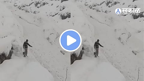 Viral river of snow in Himachal Pradesh's Pangi Valley after heavy snowfall ends dry winter. Watch Nikhil Saini's stunning video of ice river in Chamba amid 12+ inches fresh snow.