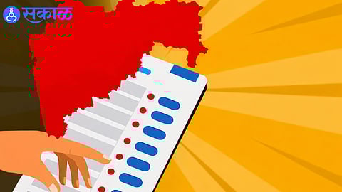 Candidates campaigning in villages during the high-stakes Kuchi ZP and Panchayat election.