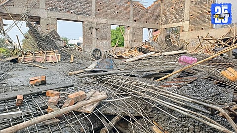 Slab Collapse at Construction Site Leaves 9 Injured, One Critical