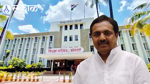 Jayant Patil addressing villagers during the intense Walva ZP election campaign.