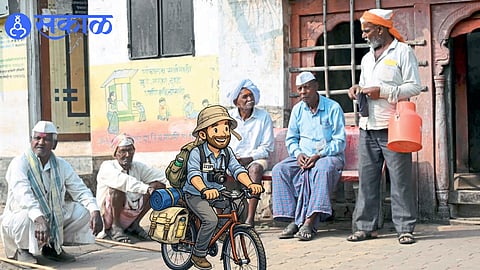 lection campaigners interact with villagers amid leopard fear