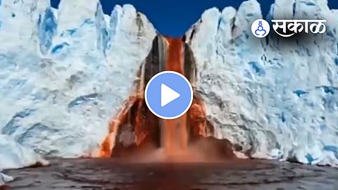 Viral Video blood falls antarctica red waterfall taylor glacier mystery iron oxide hypersaline