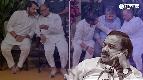 sunil tatkare reaction on pawar family photo