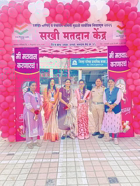 उरावड्यात पहिले
सखी मतदान केंद्र