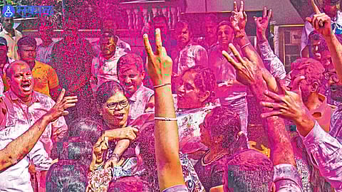 Celebrations erupt as MahaYuti candidates