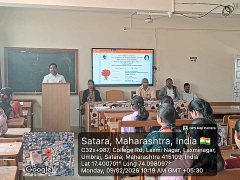 उंब्रज महाविद्यालयात अग्रणी महाविद्यालय योजने अंतर्गत कार्यशाळा संपन्न