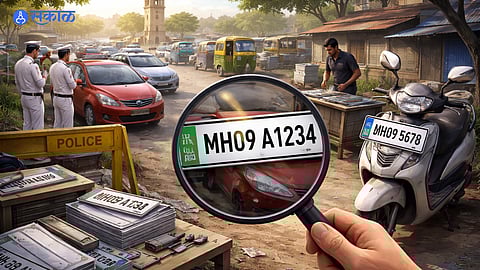 Police raid on a fake HSRP