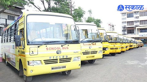 School bus strike Maharashtra