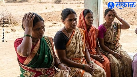 Eligible women beneficiaries checking their bank account status for the January–February combined installment under Maharashtra’s Majhi Ladki Bahin Yojana.