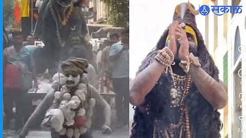 Dr. Hamid Dabholkar addressing media over Shiv Jayanti program controversy in Satara.